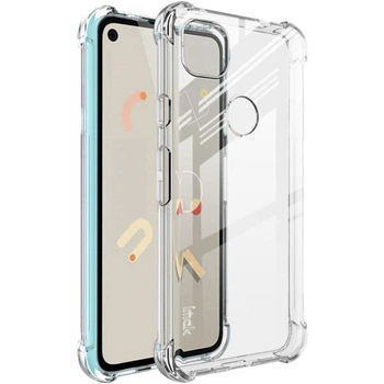 Чехол-накладка для Google Pixel 4A прозрачная с бронь углами противоударная
