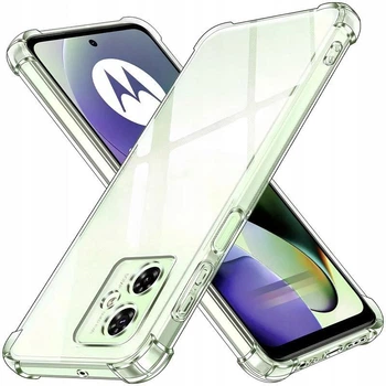 Чехол для Motorola G54 Power с бронь углами и бортами выше экрана прозрачный с защитой камеры