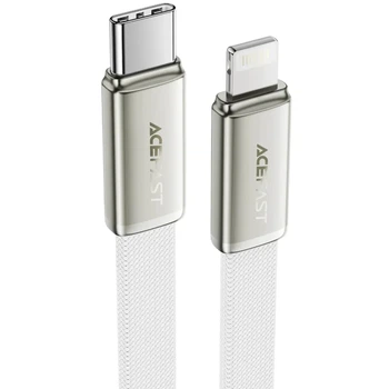 Кабель Acefast C24-01 Type-C — Lightning 30W плетений білий