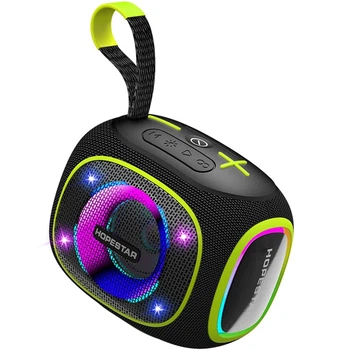 Портативная Bluetooth колонка Hopestar PartyBox mini 10W с подсветкой и влагозащитой черная