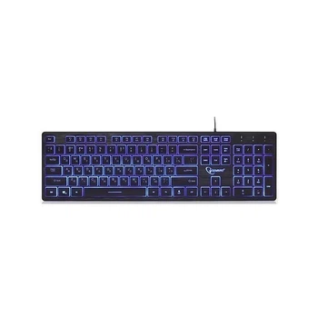 Клавиатура проводная Gembird KB-UML3-01-UA USB с подсветкой мультимедийная для ПК Black