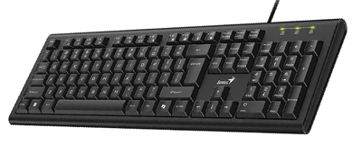 Клавиатура Genius KB-113 USB Black полноразмерная ведущая влагозащищенная для офиса и дома (31300018407)