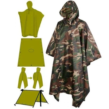 Дощовик пончо від дощу TOPA захисний туристичний похідний Raincoat AND -1 Камуфляж one size