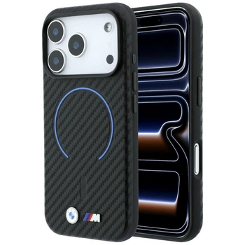 Чехол BMW M Carbon Printed Ring MagSafe для iPhone 18 Pro Max / 17 Pro Max черный (BMW001200)