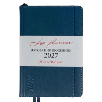 Дневник датированный 2027 Leo planner Legacy A5 368 страниц синий (252734)