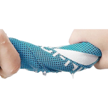 Спортивное охлаждающее полотенце Li-Ning, быстро впитывающее пот для плавания, быстро снижающее температуру, охлаждающее полотенце, быстросохнущее полотенце для йоги сине-белого цвета.