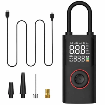 Аккумуляторный автомобильный компрессор Asson ATJ-005 с Power Bank и LED