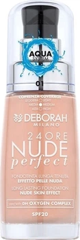 Podkład matujący Deborah 24Ore Nude Perfect SPF 20 1 Fair 30 ml (8009518364675)