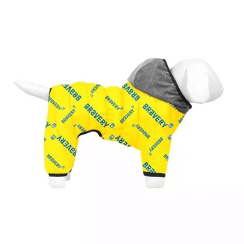 Комбінезон для собак WAUDOG Clothes, малюнок "Сміливість", софтшелл, розмір XS30, В 40-43 см, С 27-30 см