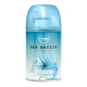 Сменный баллон для автоматического освежителя воздуха iFresh Sea Breeze («Морской бриз»), 250 мл
