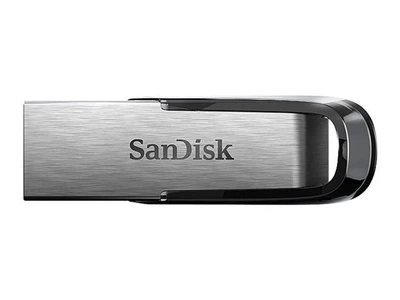 Флешка SanDisk Ultra Flair 128 GB USB 3.0 металлический корпус серебристо-черная