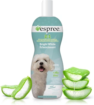 Espree Bright White Dog Shampoo & Conditioner 2 in 1 шампунь-кондиционер для собак с белой шерстью, 591 ml