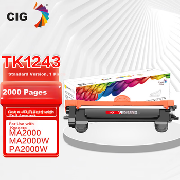Картридж с тонером Color Grid TK1243, совместимый с принтерами Kyocera MA2000 MA2000w PA2000 PA2000w. Барабанный блок с картриджем высокой емкости TK-1243.