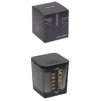 Свеча ароматическая Love Home Pure Sandalwood в стеклянном стакане с крышечкой 7х7х8 см