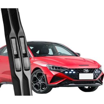 Стеклоочистители Deyun Beijing для Hyundai Fiesta (модели 2019-2025 годов выпуска), оригинальная заводская комплектация, специально для модели 2020 года, бесшовные резиновые полоски, 1 пара.