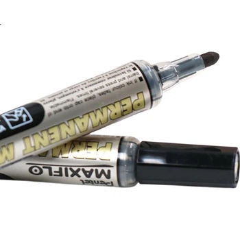 Маркер Pentel Direct Liquid Back-Pressure на масляній основі, ручка з рідким чорнилом та великим наконечником, що швидко висихає та має круглий наконечник NLF50, чорний, упаковка з 6 штук