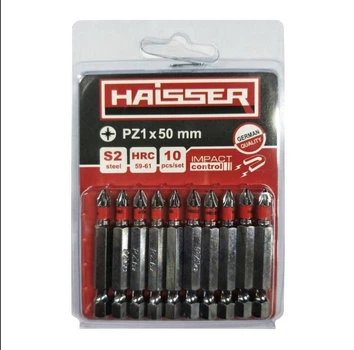 Набір біт PZ1х50 мм S2 10шт