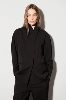 Блейзер жіночий COS shawl-collar wool-blend blazer 1313757001 Eur 40 Темний коричневий