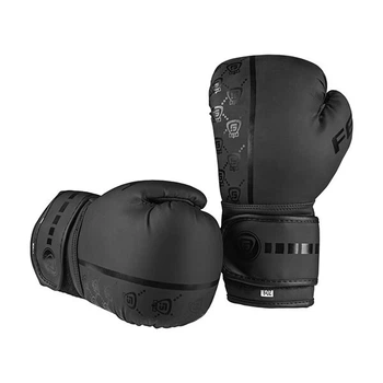 Боксерские перчатки спарринговые FGT collection 12 oz черные FT-3310/123