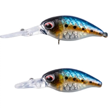 Приманка для ловли окуня Guowangliya Rock Fishing Lure, Chubby Floating Minnow Long Tongue Board, искусственная приманка для глубоководной пресноводной ловли окуня, Long Tongue Board/6.5g/C301