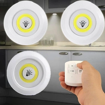 Светодиодный сенсорный ночник с пультом LED light with Remote Control набор 3 шт
