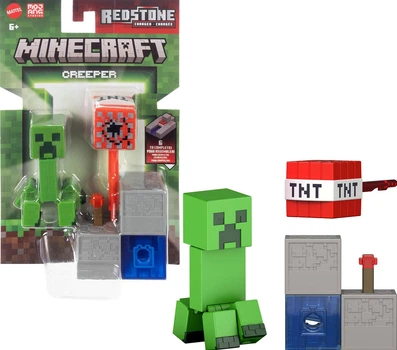 Фігурка Mattel Minecraft Кріпер Creeper з аксесуарами (JJR92)