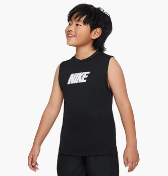 Майка детская Nike Dri-Fit Multi+ Big Kids Sleeveless Training Top XL Черная FB1281-010