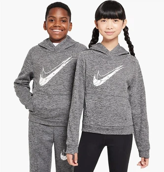 Детское худи Nike Tf Multi Hdy Grey M Серое HF4414-010
