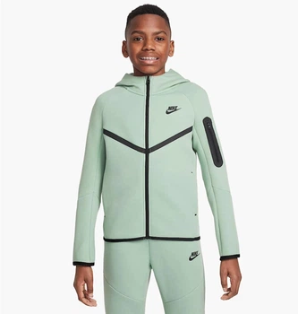 Детская толстовка Nike Sportswear Tech Fleece Green M Зеленая HV5867-037