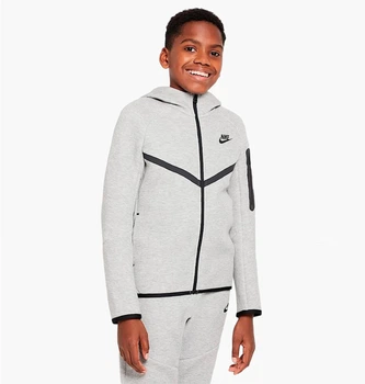 Детская толстовка Nike Tech Fleece Grey S Серая HV5867-063
