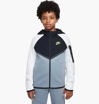 Подростковая толстовка Nike Sportswear Tech Fleece Full-Zip Hoodie S Комбинированная HV5867-065