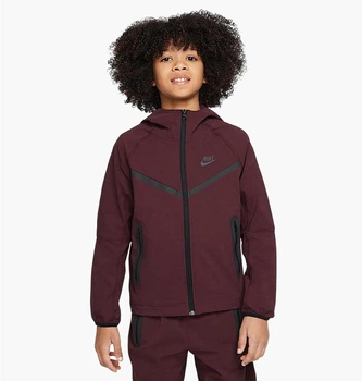 Подростковая толстовка Nike Tech Woven Jacket S Бордовая HQ8911-652