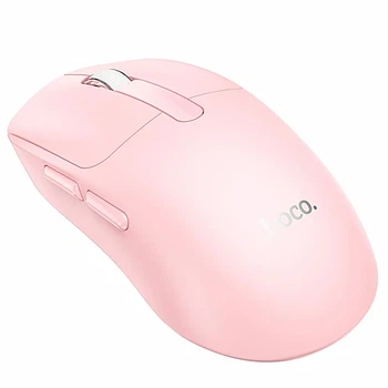 Мышь беспроводная Hoco DI88 Dragon, Bluetooth и 2.4G, розовая