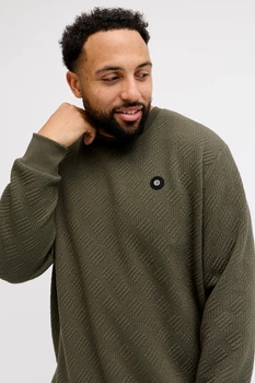 Світшот JCOGEO Jack&Jones хакі 4XL (sw-jj-005-khaki-2309)