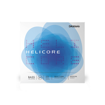 Струни для контрабаса D'Addario HELICORE ORCHESTRAL BASS STRING SET 3/4 Scale Medium Tension
