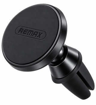 Автотримач REMAX RM-C28 Air Vent Metal Holder Black магнітний на дефлектор