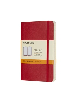 Блокнот Moleskine Classic карманный, Линейка Красный Мягкий (QP611F2) 8055002854597