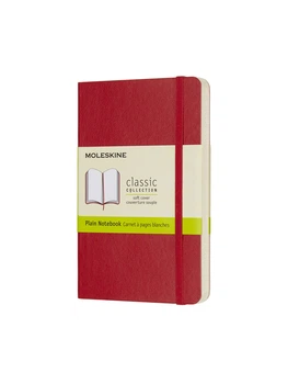 Блокнот Moleskine Classic карманный, Нелинованный Красный Мягкий (QP613F2) 8055002854610
