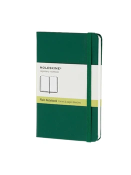 Записная книжка Moleskine Classic карманная, Нелинованная Зеленая (QP012K1) 9788866136293