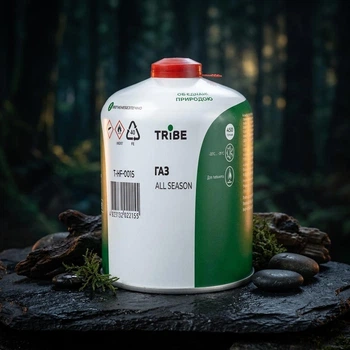 Баллон газовый резьбовой 450 г. Для портативных газовых приборов Tribe (Корея)