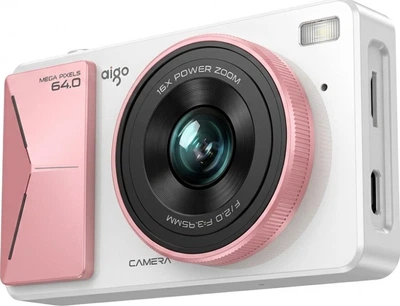Фотоаппарат Aigo Patriot D6 Chalk White-Pink