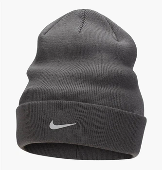 Шапка Nike Peak Swoosh ONE SIZE Сірий FB6492-068