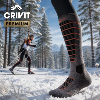 Женские зимние лыжные термоноски Chaussettes Techniques D`hiver Crivit Premium 37-38р 1 пара