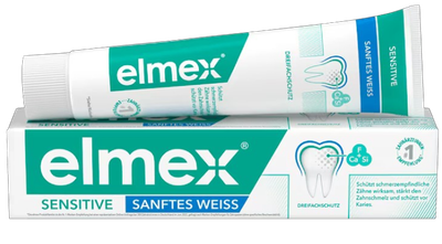 Pasta do zębów Elmex Whitening Hyaluronate z fluorem 75 ml (8053689497496)