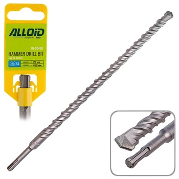 Бур по бетону SDS-plus S4 20x450 мм Alloid V01162