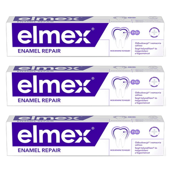 Zestaw past do zębów Elmex Opti-namel Daily Repair Trio z fluorem 3 x 75 ml (8590232001170)