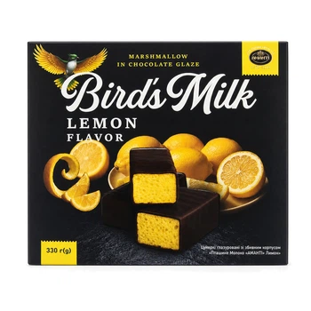 Цукерки Amanti Пташине молоко Bird’s Milk Лимон 330г