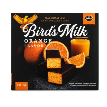 Цукерки Amanti Пташине молоко Bird’s Milk Апельсин 330г