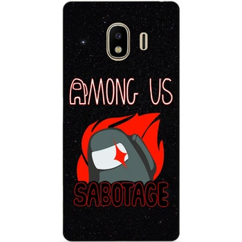 Силиконовый бампер чехол Candy для Samsung J4 2018 Galaxy J400 с рисунком Саботаж Among Us