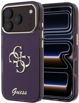 Etui Guess IML 4G Script Metal do Apple iPhone 17 Pro/18 Pro Burgundy (GUHCP18L5HC4MLSU)